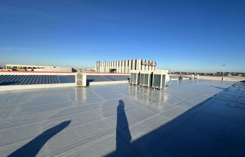 ULS Kargo hava kargo şirketinde polyurea sprey su yalıtımı uygulaması.