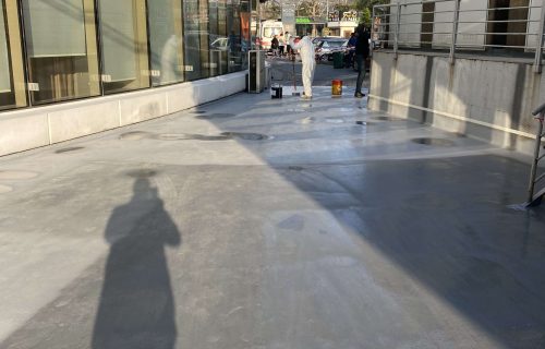 İstinye Hastaneleri peyzaj su yalıtımı ve izolasyon çalışması.