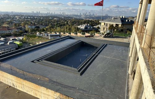 Cengiz İnşaat altyapı projelerinde polyurea sprey su yalıtımı havuz çözümleri.