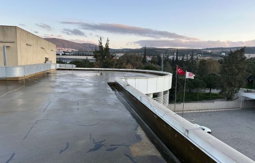112 Acil Çağrı Merkezi çatı teras kat izolasyonu ve su yalıtımı uygulaması.
